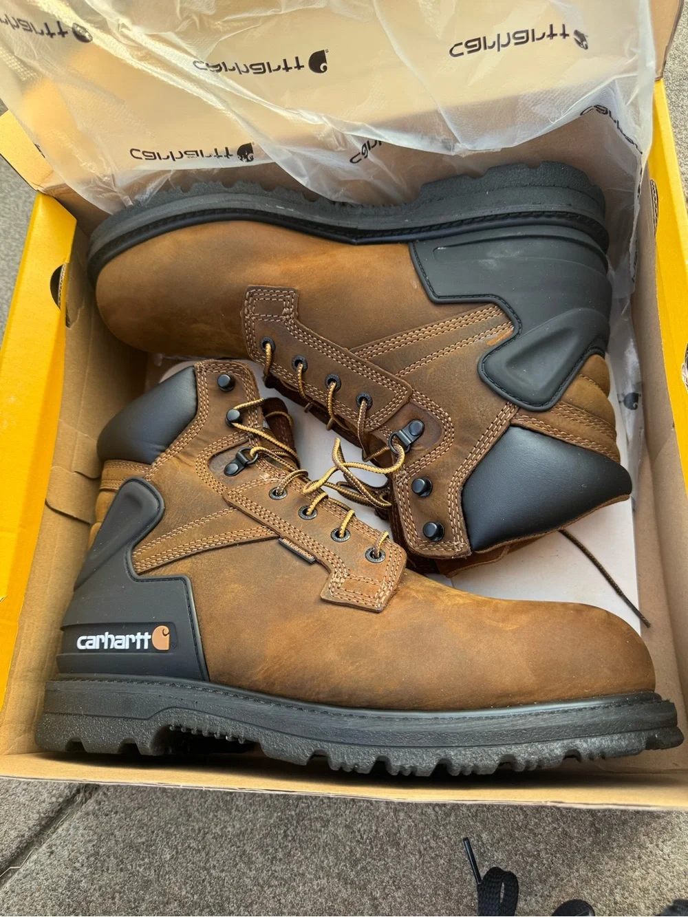 NWT Carhartt heritage waterproof 6 in steel toe boots